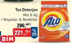 ALO TOZ DETERJAN 6 KG